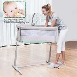 RONBEI Baby Bassinet, Bedside Sleeper Cribs,Baby Bed To Bed, Adjustable, Portable For Newborn, Infant/Baby Boy/Baby Girl 15 RONBEI Baby Bassinet, Bedside Sleeper Cribs,Baby Bed To Bed, Adjustable, Portable For Newborn, Infant/Baby Boy/Baby Girl -Delta Children Shop 51cgpJ8aTPL