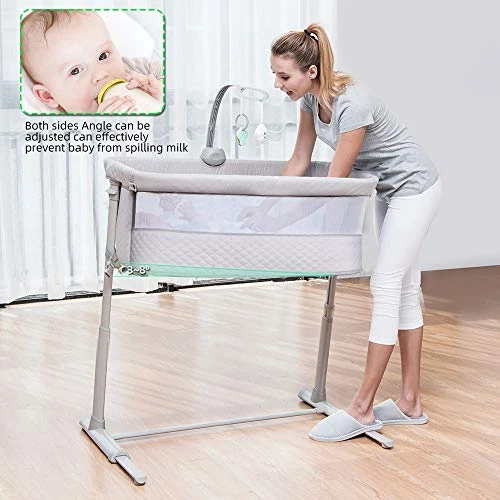 RONBEI Baby Bassinet, Bedside Sleeper Cribs,Baby Bed To Bed, Adjustable, Portable For Newborn, Infant/Baby Boy/Baby Girl 8 RONBEI Baby Bassinet, Bedside Sleeper Cribs,Baby Bed To Bed, Adjustable, Portable For Newborn, Infant/Baby Boy/Baby Girl - Image 6