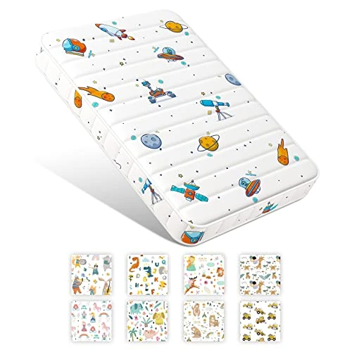 Moonlight Family Noiseless 3” Pack N Play Mattress, 38”x26” Premium Foam Portable Pack And Play Mattresses, Odorless & Steady Playard Mattress Fits ONLY Playpens (28.5 * 39.5"), Princess 10 Moonlight Family Noiseless 3” Pack N Play Mattress, 38”x26” Premium Foam Portable Pack And Play Mattresses, Odorless & Steady Playard Mattress Fits ONLY Playpens (28.5 * 39.5"), Princess - Image 8