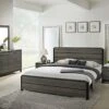 Ioana 187 Antique Grey Finish Wood Bed Room Set, Queen Size Bed, Dresser, Mirror, 2 Night Stands -Delta Children Shop 51eYxgBqM8L
