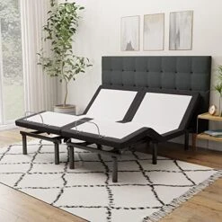 King E3 Adjustable Bed Base Frame With Head And Foot Incline, Wireless Remote Control, Easy Assembly, And 10 Year Warranty -Delta Children Shop 51f0bfjgLIL. AC