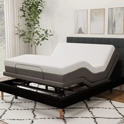 Adjustable Bed Frame With 12 Inch Queen Copper Infused Cool Memory Foam Mattress Medium Firm Feel CertiPUR-US Certified Adjustable Bed Frame Set Includes The Mattress -Delta Children Shop 51gD7vcz8CL