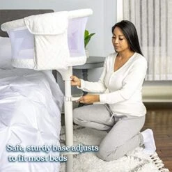 HALO BassiNest Swivel Sleeper, Baby Bassinet, Essentia Series, Nautical Net (Retired) 10 HALO BassiNest Swivel Sleeper, Baby Bassinet, Essentia Series, Nautical Net (Retired) -Delta Children Shop 51gl3k2ArfL