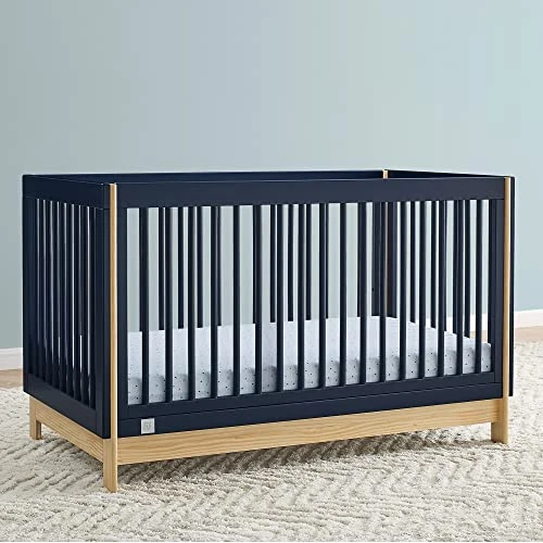 BabyGap By Delta Children Tate 4-in-1 Convertible Crib TrueSleep Crib And Toddler Mattress (Bundle), Navy/Natural 5 BabyGap By Delta Children Tate 4-in-1 Convertible Crib TrueSleep Crib And Toddler Mattress (Bundle), Navy/Natural - Image 3