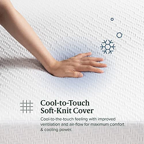 INUS 12 Inch Ultra Cooling Gel Memory Foam Mattress / Cool-to-Touch Soft Knit Cover / Pressure Relieving / CertiPUR-US Certified / Bed-in-a-Box / All-New / Made In USA, Queen 3 INUS 12 Inch Ultra Cooling Gel Memory Foam Mattress / Cool-to-Touch Soft Knit Cover / Pressure Relieving / CertiPUR-US Certified / Bed-in-a-Box / All-New / Made In USA, Queen - Image 2