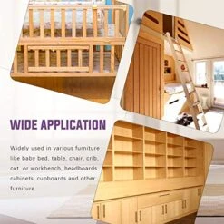 Swpeet 84Pcs Black M6 × 20/30/40/50/60/70/80mm Crib Hardware Screws Kit, Hex Socket Head Cap Crib Baby Bed Bolt And Barrel Nuts With 1 X Allen Wrench Perfect For Furniture, Cots, Crib Screws 11 Swpeet 84Pcs Black M6 × 20/30/40/50/60/70/80mm Crib Hardware Screws Kit, Hex Socket Head Cap Crib Baby Bed Bolt And Barrel Nuts With 1 X Allen Wrench Perfect For Furniture, Cots, Crib Screws -Delta Children Shop 51jVF94iW5L