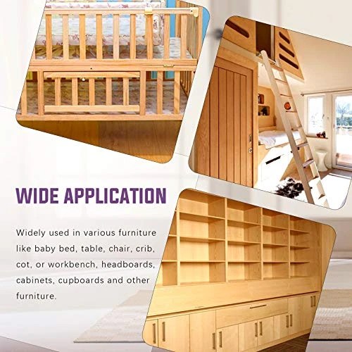 Swpeet 84Pcs Black M6 × 20/30/40/50/60/70/80mm Crib Hardware Screws Kit, Hex Socket Head Cap Crib Baby Bed Bolt And Barrel Nuts With 1 X Allen Wrench Perfect For Furniture, Cots, Crib Screws 7 Swpeet 84Pcs Black M6 × 20/30/40/50/60/70/80mm Crib Hardware Screws Kit, Hex Socket Head Cap Crib Baby Bed Bolt And Barrel Nuts With 1 X Allen Wrench Perfect For Furniture, Cots, Crib Screws - Image 5