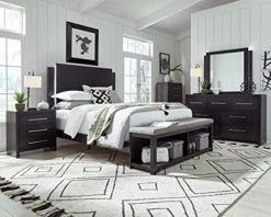 Xfire King Panel Bed W/Footboard Bench, Black -Delta Children Shop 51jfmuJHNtL