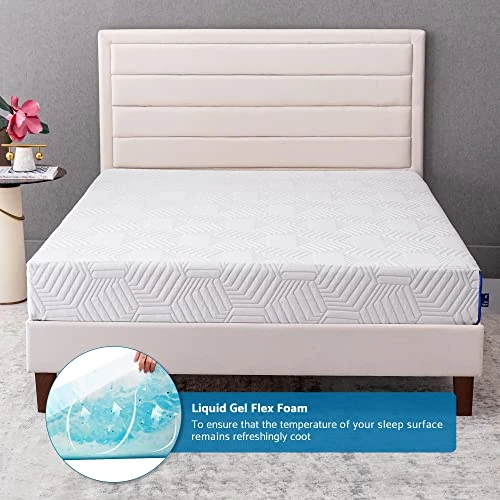King Mattress, 8 Inch Gel Memory Foam King Size Mattress For A Cool Sleep Bed In A Box Pressure Relief, Medium Firm Mattresses CertiPUR-US Certified 7 King Mattress, 8 Inch Gel Memory Foam King Size Mattress For A Cool Sleep Bed In A Box Pressure Relief, Medium Firm Mattresses CertiPUR-US Certified - Image 5