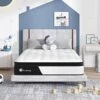 Twin Mattress 10 Inch, Twin Medium Firm Hybrid Mattress, Twin Mattress In A Box With Gel-Infused Memory Foam & Pocketed Springs, Motion Isolation, Breathable Knit Fabric, Strong Edge Support -Delta Children Shop 51kELgmfNbL