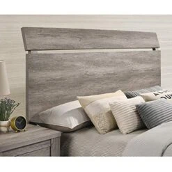 Contemporary Weathered Gray Wood Bedroom Set, King Panel Bed, Dresser, Mirror, Two Nightstands -Delta Children Shop 51kOiambIAL