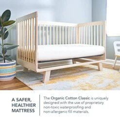 Naturepedic Organic Lightweight Classic Crib Mattress, 2-Stage Natural Mattress For Baby And Toddler Bed, Non-Toxic, 52" X 28" 14 Naturepedic Organic Lightweight Classic Crib Mattress, 2-Stage Natural Mattress For Baby And Toddler Bed, Non-Toxic, 52" X 28" -Delta Children Shop 51l2cPoWnXL