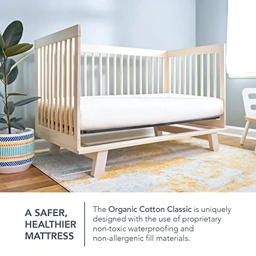 Naturepedic Organic Lightweight Classic Crib Mattress, 2-Stage Natural Mattress For Baby And Toddler Bed, Non-Toxic, 52" X 28" 7 Naturepedic Organic Lightweight Classic Crib Mattress, 2-Stage Natural Mattress For Baby And Toddler Bed, Non-Toxic, 52" X 28" - Image 5