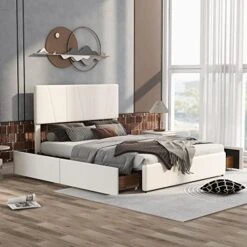 4-Pieces Bedroom Funiture Set With Storage Bench, Full Upholstered Bed, 2 Nightstands And Bench Ottoman End Of Bed -Delta Children Shop 51mfdXBl4QL. AC