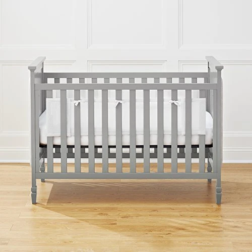 BreathableBaby Breathable Mesh Crib Liner – Classic Collection – White – Fits Full-Size Solid End Cribs Only – Anti-Bumper 4 BreathableBaby Breathable Mesh Crib Liner – Classic Collection – White – Fits Full-Size Solid End Cribs Only – Anti-Bumper - Image 2