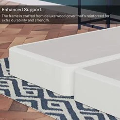 Wood Split Low Profile Traditional 4-inch Fully Assembled Foundation Set-Strong Structure – Luxurious Durable Bedding King Mattress Box Springs – White -Delta Children Shop 51o6P8GPdxL