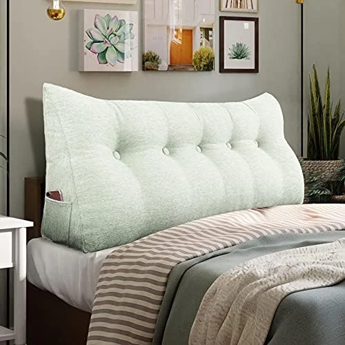 Ergonomics Headboard For Full Size Bed, Button Tufted Padded Headboards, Portable Dorm Room Head Boards No Need To Assembly Grey Linen 12 Ergonomics Headboard For Full Size Bed, Button Tufted Padded Headboards, Portable Dorm Room Head Boards No Need To Assembly Grey Linen - Image 10