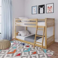 W Bunk Bed, Twin-Over-Twin Wood Bed Frame For Kids, White -Delta Children Shop 51pdNxRfOiL. AC
