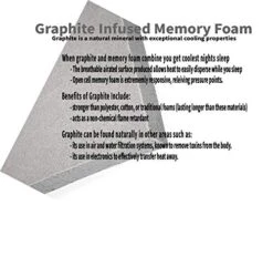 De In The USA 10" Graphite Infused Memory Foam Mattress Sleeps Cooler (Short King - 72x75) -Delta Children Shop 51pgrkP8K8L