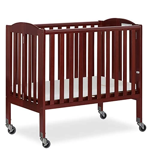 Dream On Me 2-in-1 Folding Birch Portable Crib, Cherry 9 Dream On Me 2-in-1 Folding Birch Portable Crib, Cherry - Image 7