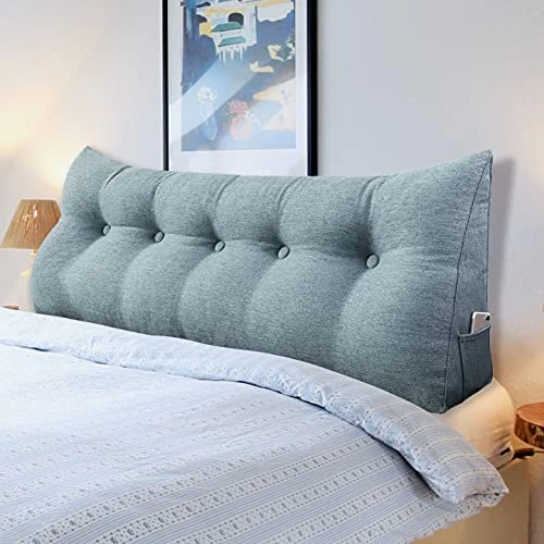 Ergonomics Headboard For Full Size Bed, Button Tufted Padded Headboards, Portable Dorm Room Head Boards No Need To Assembly Grey Linen 3 Ergonomics Headboard For Full Size Bed, Button Tufted Padded Headboards, Portable Dorm Room Head Boards No Need To Assembly Grey Linen
