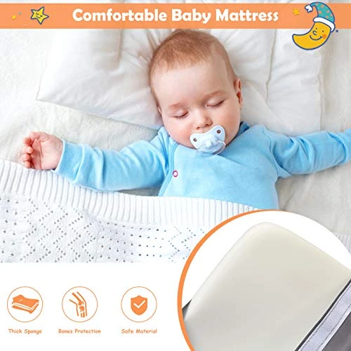 HONEY JOY Baby Bedside Crib, Foldable Baby Bedside Bassinet W/Carrying Bag, Breathable Mesh & Mattress, Adjustable Height & Angle, Bed To Bed Baby Co Sleeper For Infants Newborn Girl Boy, Gray 4 HONEY JOY Baby Bedside Crib, Foldable Baby Bedside Bassinet W/Carrying Bag, Breathable Mesh & Mattress, Adjustable Height & Angle, Bed To Bed Baby Co Sleeper For Infants Newborn Girl Boy, Gray - Image 2