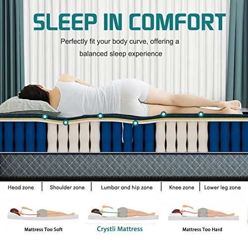 Full Mattress, 10 Inch Memory Foam Mattress With Innerspring Hybrid Mattress In A Box Pressure Relief & Supportive Full Size Mattress 100-Night Trial 10-Year Support 6 Full Mattress, 10 Inch Memory Foam Mattress With Innerspring Hybrid Mattress In A Box Pressure Relief & Supportive Full Size Mattress 100-Night Trial 10-Year Support - Image 4