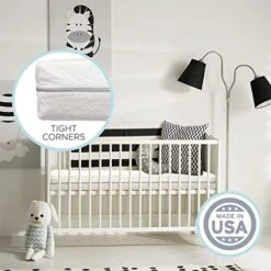 Organic Cotton Dual-Sided Crib Mattress, 2-Stage Premium Memory Foam CertiPUR-US Hypoallergenic Baby Mattress, Firm Support For Infant Cooling Gel For Toddler Waterproof Washable Cover NEW ZIPPER 2023 -Delta Children Shop 51vJcV2YgnL