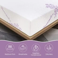 8 Inch Twin Memory Foam Mattress,Cooling Lavender Mattress In A Box,Medium-Firm Mattress Made In USA,Pressure Relief & Temperature Regulation,Fiberglass-Free,CertiPUR-US Certified 20 8 Inch Twin Memory Foam Mattress,Cooling Lavender Mattress In A Box,Medium-Firm Mattress Made In USA,Pressure Relief & Temperature Regulation,Fiberglass-Free,CertiPUR-US Certified -Delta Children Shop 51vq0YJ8t7L