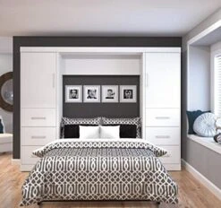 ESTAR Nebula 109" Full Wall Bed Kit, White -Delta Children Shop 51w3MZLHs9L