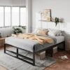 14'' Metal Platform Queen Bed Frame With Strong Steel Slats Support/Sufficient Storage Space/Mattress Foundation/No Box Spring Needed/Easy Assembly -Delta Children Shop 51wytxwxtDL