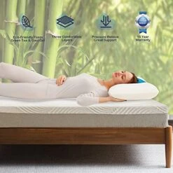 Queen Mattress 10 Inch Memory Foam Mattress Bed In A Box,Medium Firm Cooling Gel Green Tea Queen Size Mattress With Breathable Soft Fabric Cover CertiPUR-US Certified Pressure Relieving 60"×80" 19 Queen Mattress 10 Inch Memory Foam Mattress Bed In A Box,Medium Firm Cooling Gel Green Tea Queen Size Mattress With Breathable Soft Fabric Cover CertiPUR-US Certified Pressure Relieving 60"×80" -Delta Children Shop 51xpbQvi8BL