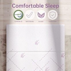 Folding Mattress Full Size, 4-Inch Foldable Mattress, Tri-Fold Gel Memory Foam Mattress With Washable Cover, Portable Mattress For Traveling, Camping, Guest Bed -Delta Children Shop 51ymYCMbryL