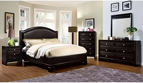 At Home Winsor Elegant Style Espresso Finish Queen Size 6-Piece Bedroom Set 8 At Home Winsor Elegant Style Espresso Finish Queen Size 6-Piece Bedroom Set - Image 6