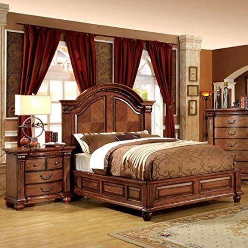 Bellagrand Traditional Style Antique Tobacco Oak Finish Cal.King Size 6-Piece Bedroom Set 4 Bellagrand Traditional Style Antique Tobacco Oak Finish Cal.King Size 6-Piece Bedroom Set - Image 2