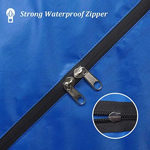 Queen Mattress Bag For Storage Moving Protector, Waterproof Reusable Mattress Cover With Heavy Duty 8 Handles Water Resistant Zipper Closure And 2 Adjustable Straps, Bright Blue 7 Queen Mattress Bag For Storage Moving Protector, Waterproof Reusable Mattress Cover With Heavy Duty 8 Handles Water Resistant Zipper Closure And 2 Adjustable Straps, Bright Blue - Image 5