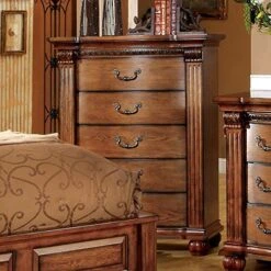Bellagrand Traditional Style Antique Tobacco Oak Finish Cal.King Size 6-Piece Bedroom Set 11 Bellagrand Traditional Style Antique Tobacco Oak Finish Cal.King Size 6-Piece Bedroom Set -Delta Children Shop 61QtdmPipnL 1