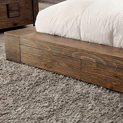 OPATHOME Bedroom Set, California King, Walnut 4 OPATHOME Bedroom Set, California King, Walnut - Image 2