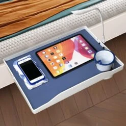 Bedroom Bedside Rack, Bunk Bed Bedside Storage Rack，Removable Bedside Tray, With USB Charge Ports +Night Light + Leather And Cupholder， Suitable For Bedroom/bunk Bed College Dorm Room Essentials. -Delta Children Shop 61gtvInhQJL. AC