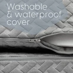 Premium Folding Mattress, Memory Foam Tri Fold With Waterproof Washable Cover, Full Size (73"x52"x4") -Delta Children Shop 61olKTLey5L